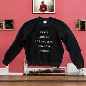 Boat House Apparel WORLD TRAVELER RIBBED PULLOVER Black Small